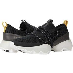 Sorel Black and White Athletic Shoes with Sock-Like Fit